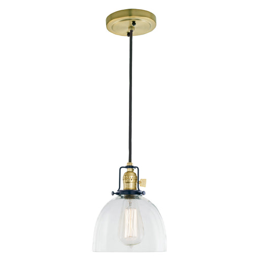 JVI Designs - 1221-10 S5 - One Light Pendant - Nob Hill - Satin Brass and Black