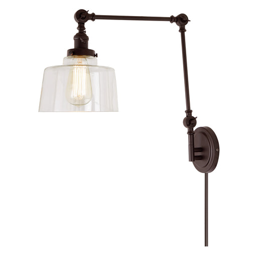 JVI Designs - 1257-08 S14 - One Light Swing Arm Wall Sconce - Soho - Oil Rubbed Bronze