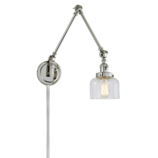 JVI Designs - 1257-15 S4 - One Light Swing Arm Wall Sconce - Soho - Polished Nickel