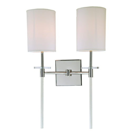 JVI Designs - 1262-15 - Two Light Wall Sconce - Sutton - Polished Nickel