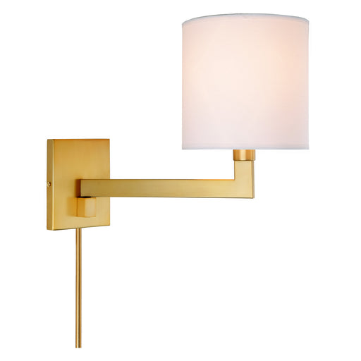 JVI Designs - 1264-10 - One Light Swing Arm Wall Sconce - Allston - Satin Brass