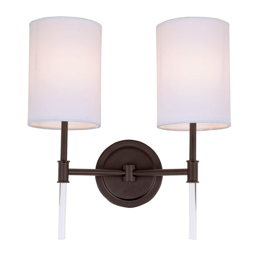 JVI Designs - 1266-08 - Two Light Wall Sconce - Hudson - Oil Rubbed Bronze