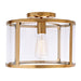 JVI Designs - 3060-10 - One Light Semi-Flush Mount - Bryant - Satin Brass