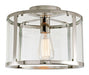 JVI Designs - 3060-15 - One Light Semi-Flush Mount - Bryant - Polished Nickel