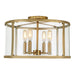JVI Designs - 3061-10 - Four Light Semi-Flush Mount - Bryant - Satin Brass