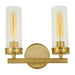 JVI Designs - 422-10 - Two Light Wall Sconce - Hamilton - Satin Brass
