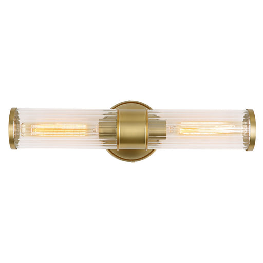 JVI Designs - 424-10 - Two Light Vanity - Hamilton - Satin Brass