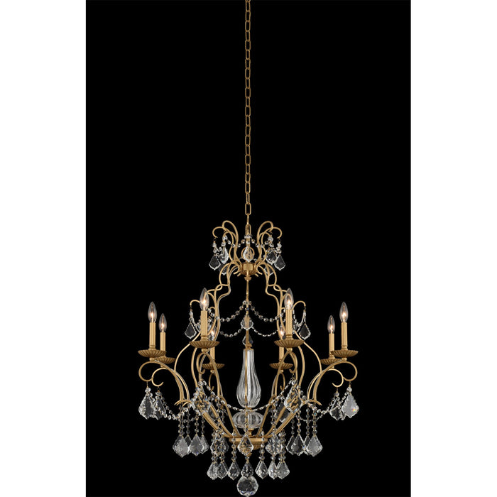 Allegri - 027471-047-FR001 - Eight Light Chandelier - Elise - Gold Patina