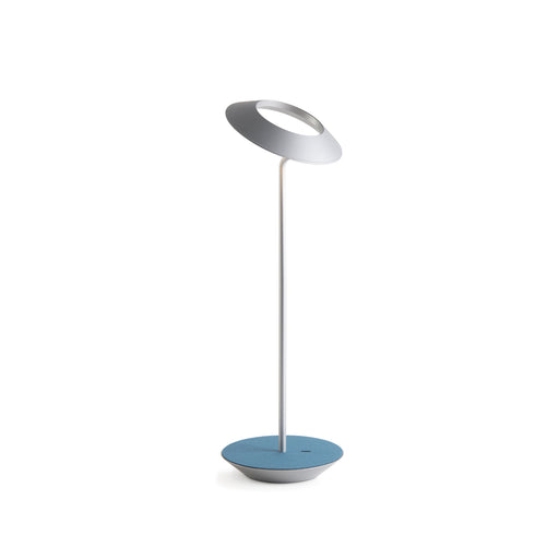 Koncept - RYO-SW-SIL-AZF-DSK - LED Desk Lamp - Royyo - Silver, Azure Felt