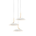 Koncept - RYP-C3-SW-MWG - LED Pendant - Royyo - Matte White With Gold