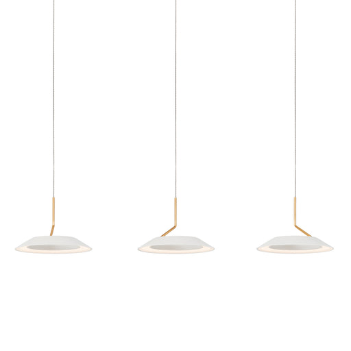 Koncept - RYP-L3-SW-MWG - LED Pendant - Royyo - Matte White With Gold