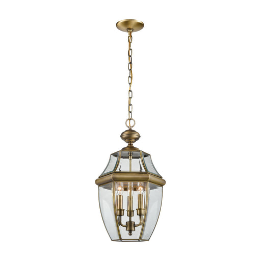 ELK Home - 8603EH/89 - Three Light Hanging Lantern - Ashford - Antique Brass