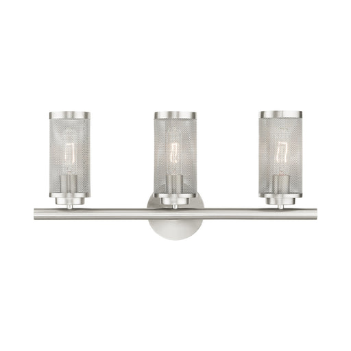 Livex Lighting - 14123-91 - Three Light Vanity - Industro - Brushed Nickel