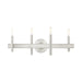 Livex Lighting - 15584-91 - Four Light Vanity - Denmark - Brushed Nickel with Bronze Accents