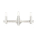 Livex Lighting - 15833-91 - Three Light Vanity - Helsinki - Brushed Nickel with Bronze Accents