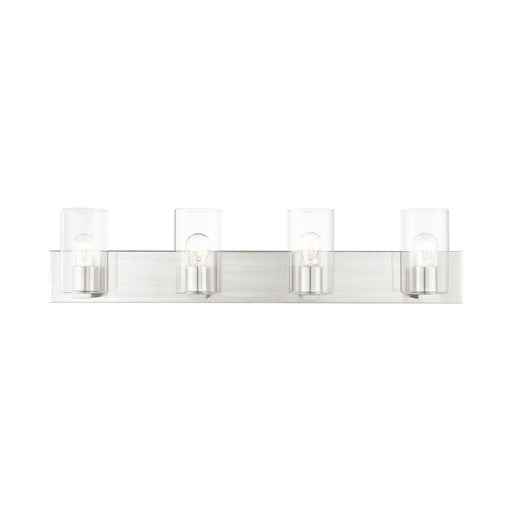 Livex Lighting - 16554-91 - Four Light Vanity - Zurich - Brushed Nickel