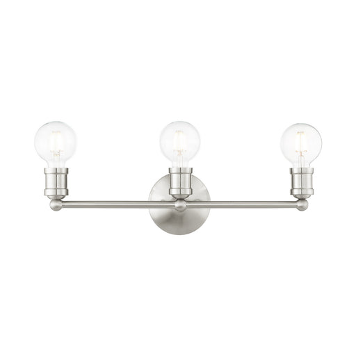 Livex Lighting - 16713-91 - Three Light Vanity - Lansdale - Brushed Nickel
