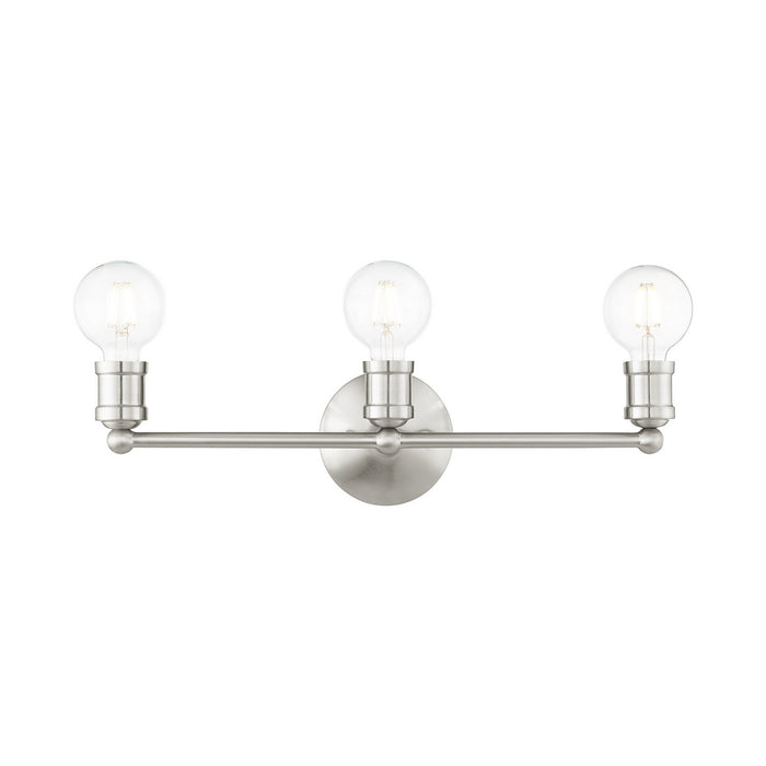 Livex Lighting - 16713-91 - Three Light Vanity - Lansdale - Brushed Nickel