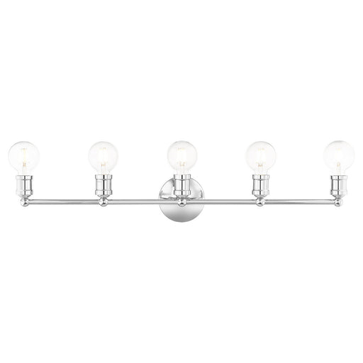 Livex Lighting - 16715-05 - Five Light Vanity - Lansdale - Polished Chrome