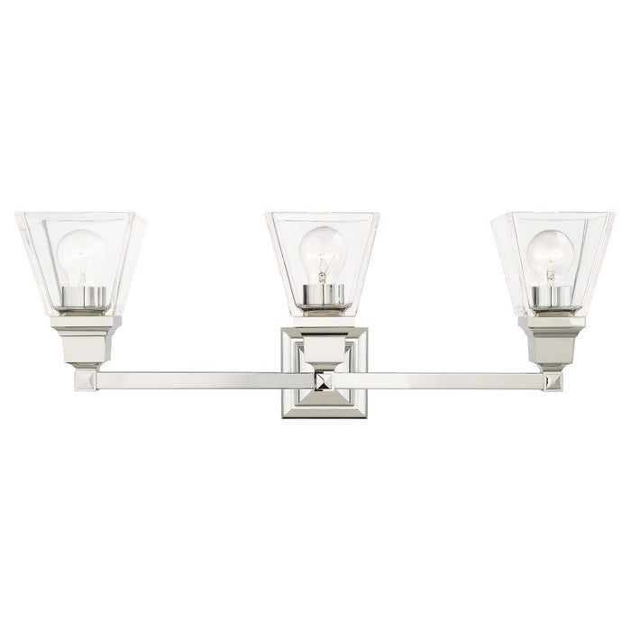 Livex Lighting - 17173-05 - Three Light Vanity - Mission - Polished Chrome