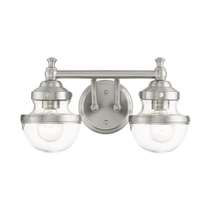 Livex Lighting - 17412-91 - Two Light Vanity - Oldwick - Brushed Nickel