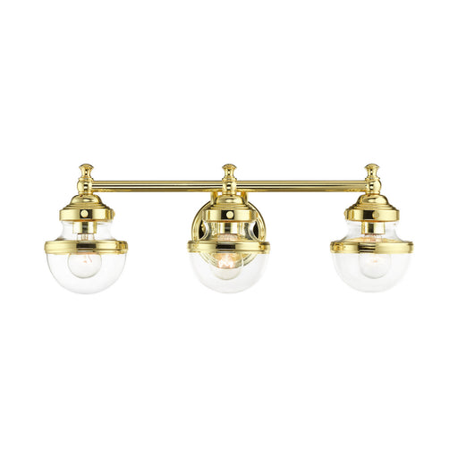 Livex Lighting - 17413-02 - Three Light Vanity - Oldwick - Polished Brass