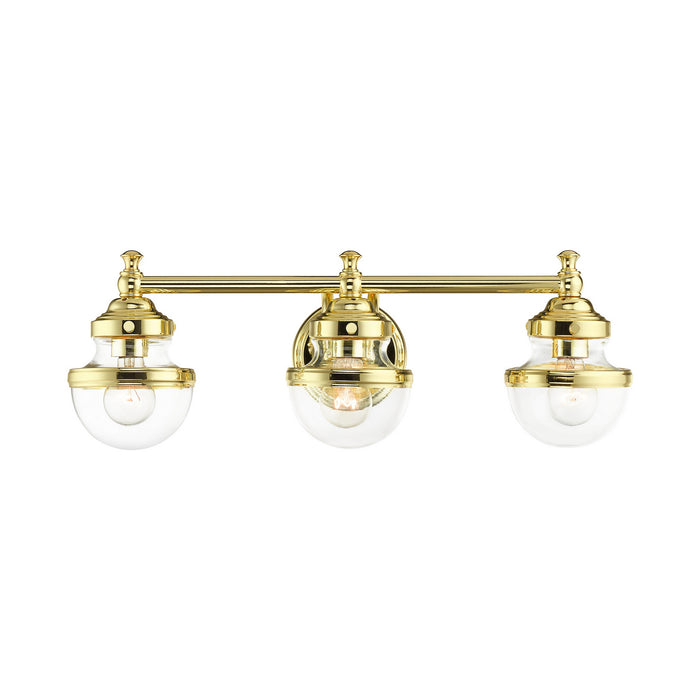 Livex Lighting - 17413-02 - Three Light Vanity - Oldwick - Polished Brass