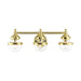 Livex Lighting - 17413-02 - Three Light Vanity - Oldwick - Polished Brass