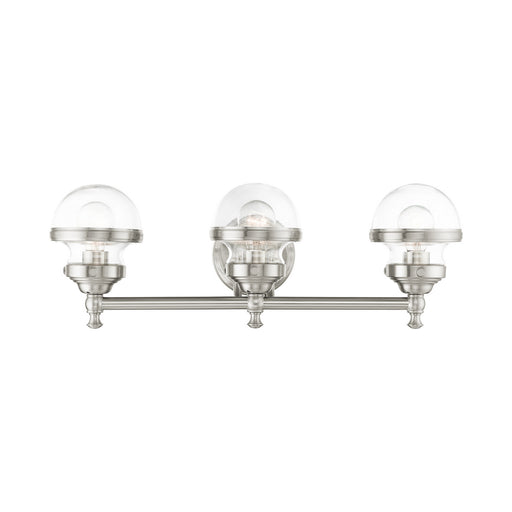 Livex Lighting - 17413-91 - Three Light Vanity - Oldwick - Brushed Nickel
