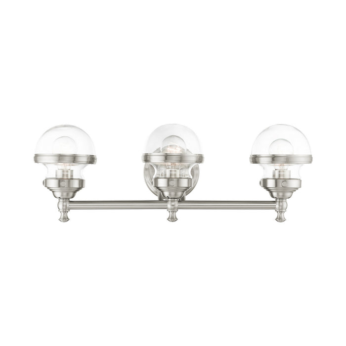 Livex Lighting - 17413-91 - Three Light Vanity - Oldwick - Brushed Nickel