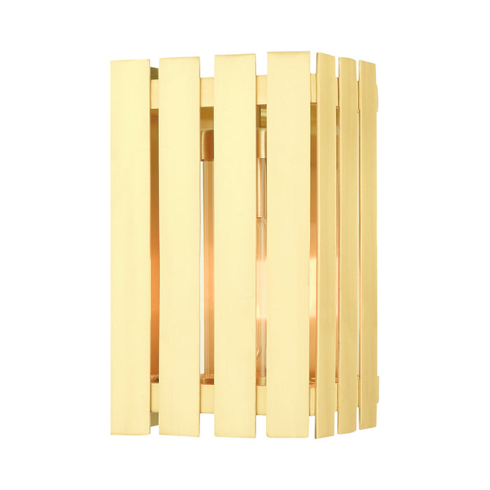 Livex Lighting - 20751-12 - One Light Outdoor Wall Lantern - Greenwich - Satin Brass