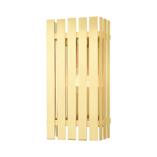 Livex Lighting - 20753-12 - One Light Outdoor Wall Lantern - Greenwich - Satin Brass