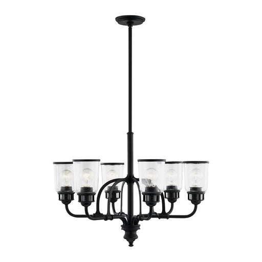 Livex Lighting - 40026-04 - Six Light Chandelier - Lawrenceville - Black