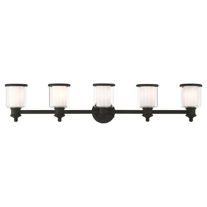 Livex Lighting - 40215-04 - Five Light Vanity - Middlebush - Black