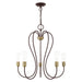 Livex Lighting - 41365-07 - Five Light Chandelier - Lucerne - Bronze with Antique Brass Accents