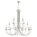 Livex Lighting - 42688-91 - 21 Light Chandelier - Estate - Brushed Nickel