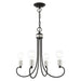Livex Lighting - 42924-04 - Four Light Chandelier - Bari - Black with Brushed Nickel Accents
