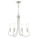 Livex Lighting - 42924-91 - Four Light Chandelier - Bari - Brushed Nickel