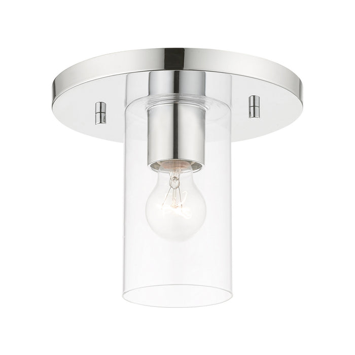 Livex Lighting - 45471-05 - One Light Flush Mount - Zurich - Polished Chrome