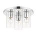 Livex Lighting - 45472-05 - Three Light Flush Mount - Zurich - Polished Chrome