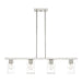 Livex Lighting - 45474-91 - Four Light Chandelier - Zurich - Brushed Nickel
