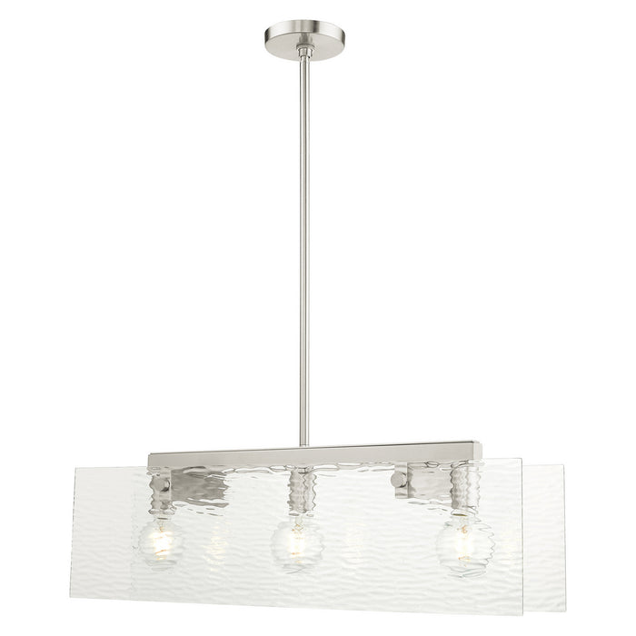 Livex Lighting - 45623-91 - Three Light Chandelier - Ashcroft - Brushed Nickel