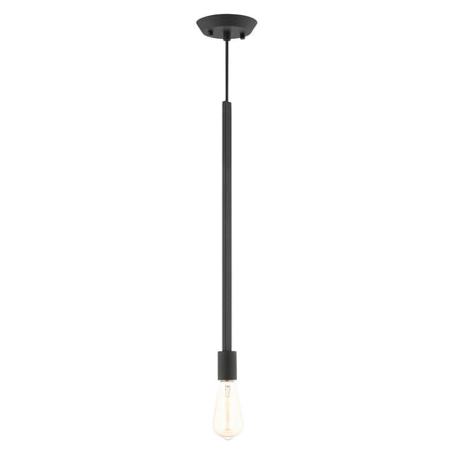 Livex Lighting - 45831-04 - One Light Pendant - Prague - Black