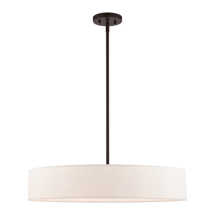Livex Lighting - 46035-07 - Five Light Pendant - Venlo - Bronze with Antique Brass Accents