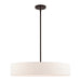 Livex Lighting - 46035-07 - Five Light Pendant - Venlo - Bronze with Antique Brass Accents