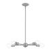 Livex Lighting - 46135-80 - Five Light Chandelier - Lansdale - Nordic Gray with Brushed Nickel Accents