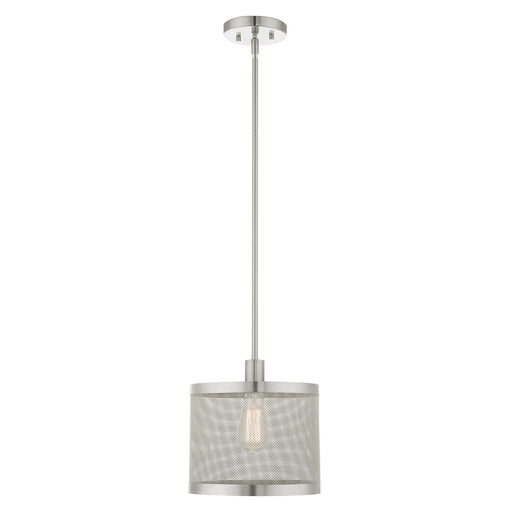 Livex Lighting - 46212-91 - One Light Pendant - Industro - Brushed Nickel
