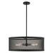 Livex Lighting - 46215-04 - Five Light Chandelier - Industro - Black with Brushed Nickel Accents
