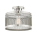 Livex Lighting - 46216-91 - One Light Semi Flush Mount - Industro - Brushed Nickel