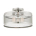 Livex Lighting - 46218-91 - Three Light Semi Flush Mount - Industro - Brushed Nickel